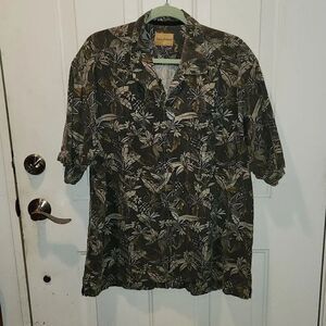 Tommy Bahama Silk Cotton Aloha Hawaiian Shirt XL